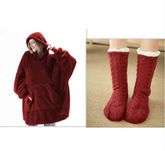 Comfortable Loose Fleece Thick Wearable Blanket