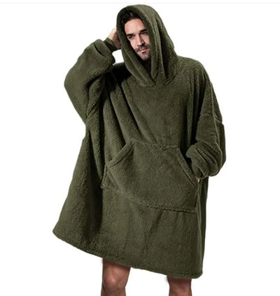 Comfortable Loose Fleece Thick Wearable Blanket
