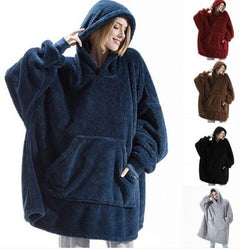 Comfortable Loose Fleece Thick Wearable Blanket