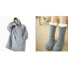 Comfortable Loose Fleece Thick Wearable Blanket