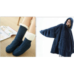Comfortable Loose Fleece Thick Wearable Blanket